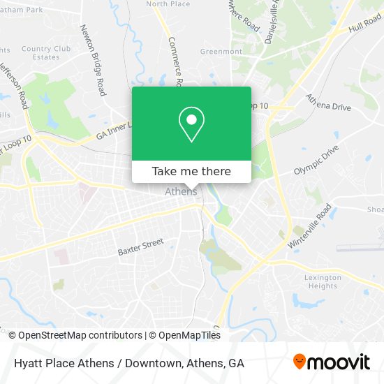 Mapa de Hyatt Place Athens / Downtown