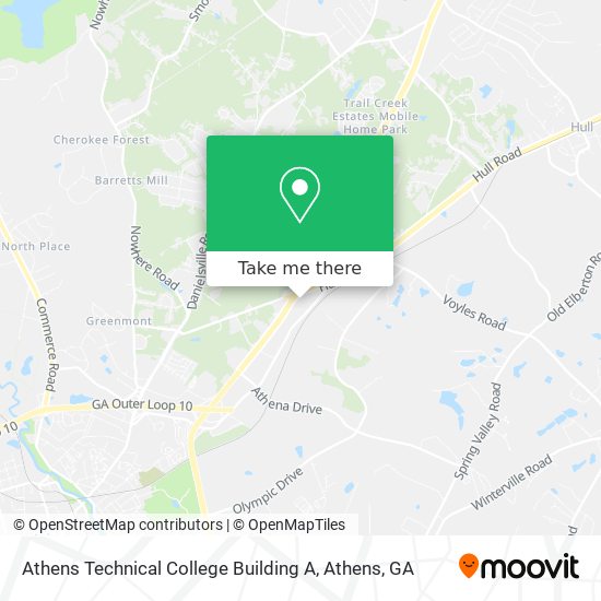 Athens Technical College Building A map