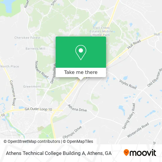 Athens Technical College Building A map