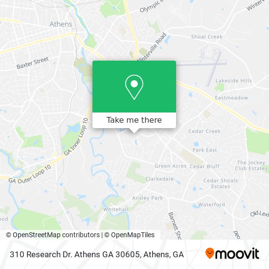 310 Research Dr. Athens GA 30605 map