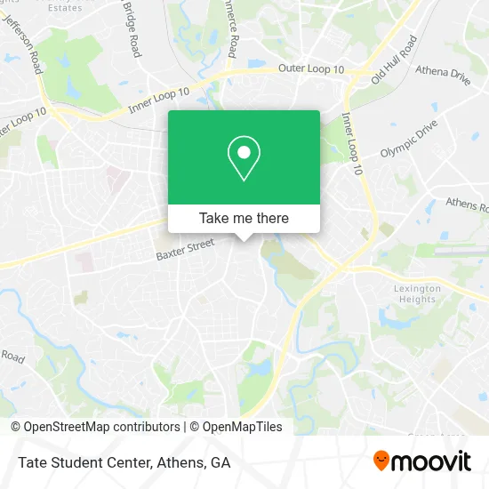 Tate Student Center map