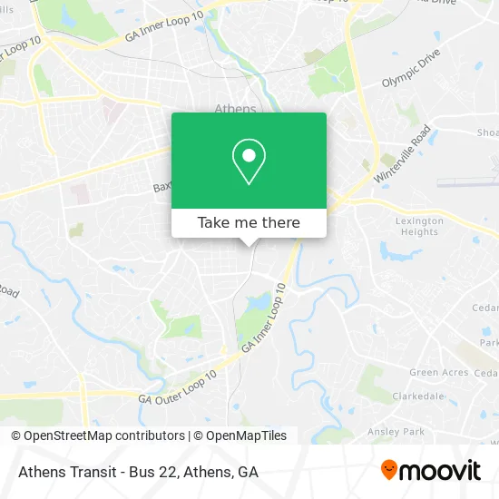Athens Transit - Bus 22 map