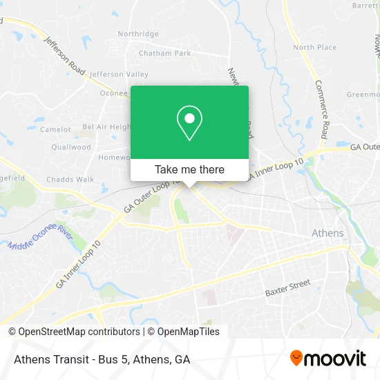 Mapa de Athens Transit - Bus 5