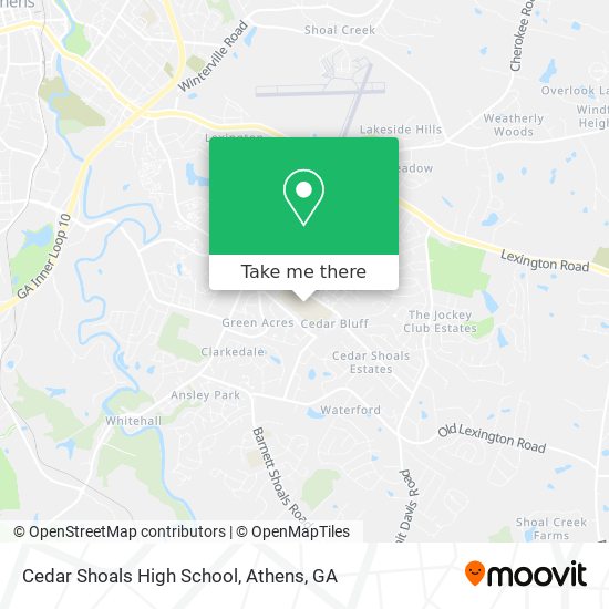 Mapa de Cedar Shoals High School