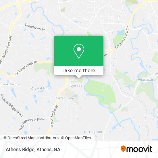 Athens Ridge map