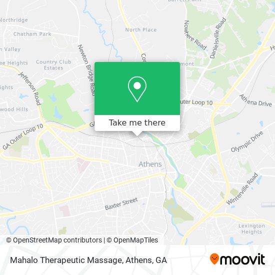 Mahalo Therapeutic Massage map