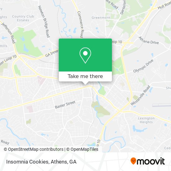 Insomnia Cookies map