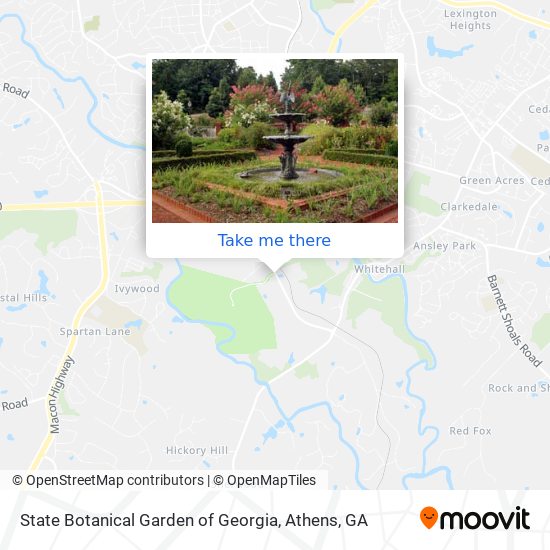 State Botanical Garden Of Georgia Map How To Get To State Botanical Garden Of Georgia In Athens-Clarke County By  Bus?