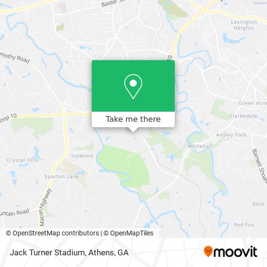 Mapa de Jack Turner Stadium