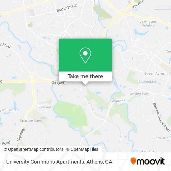 University Commons Apartments map