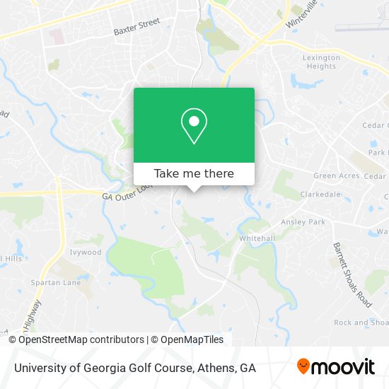Mapa de University of Georgia Golf Course