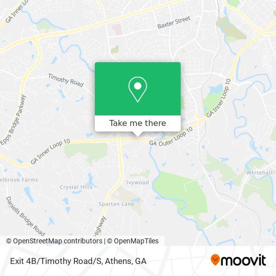 Exit 4B/Timothy Road/S map