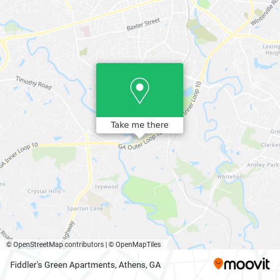 Mapa de Fiddler's Green Apartments