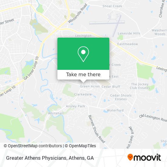 Greater Athens Physicians map