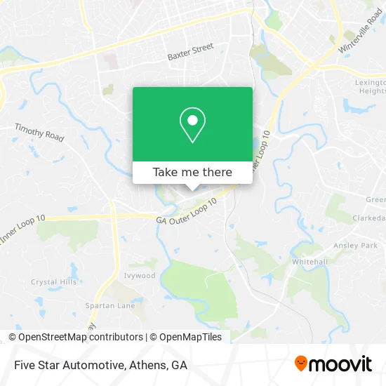 Five Star Automotive map