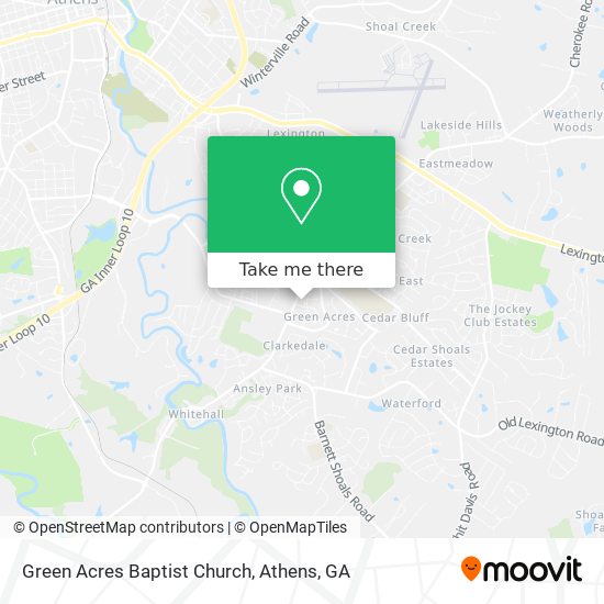 Green Acres Baptist Church map