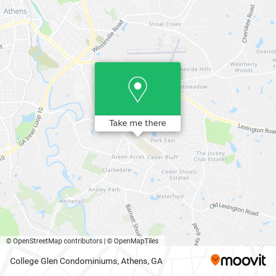 College Glen Condominiums map