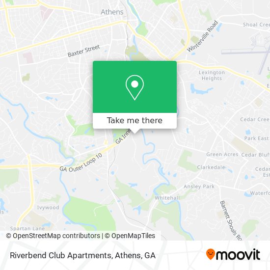 Mapa de Riverbend Club Apartments