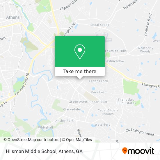 Mapa de Hilsman Middle School