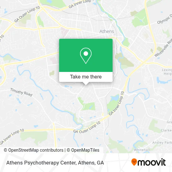Athens Psychotherapy Center map