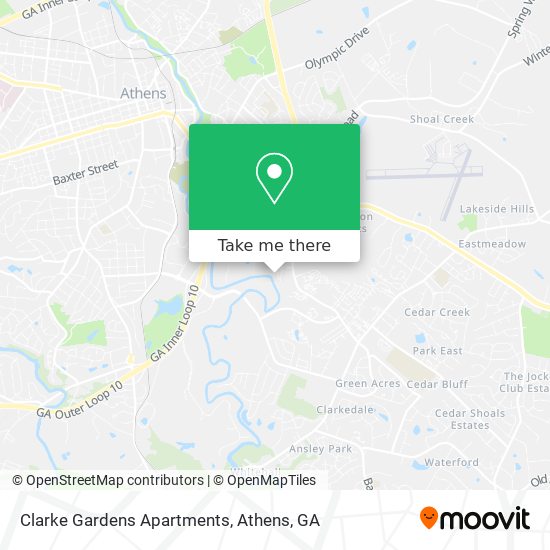 Mapa de Clarke Gardens Apartments