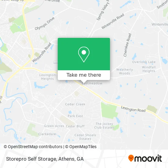 Storepro Self Storage map