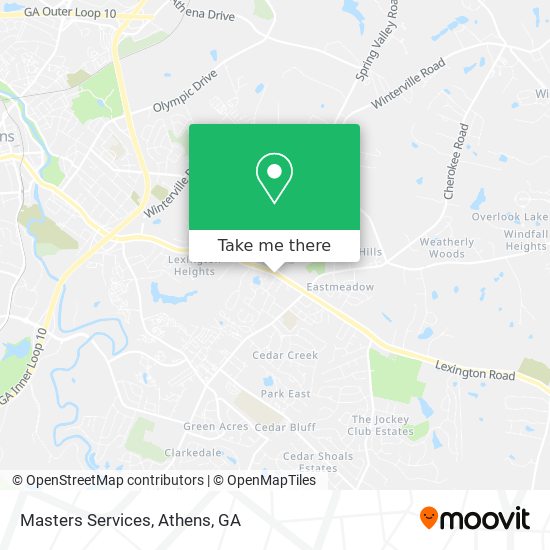 Masters Services map