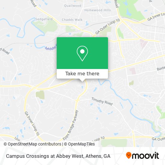 Mapa de Campus Crossings at Abbey West