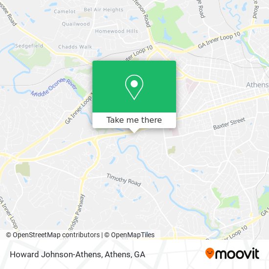 Mapa de Howard Johnson-Athens