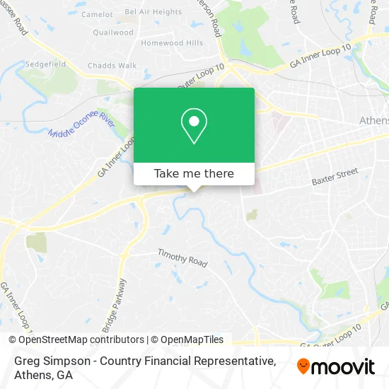 Greg Simpson - Country Financial Representative map
