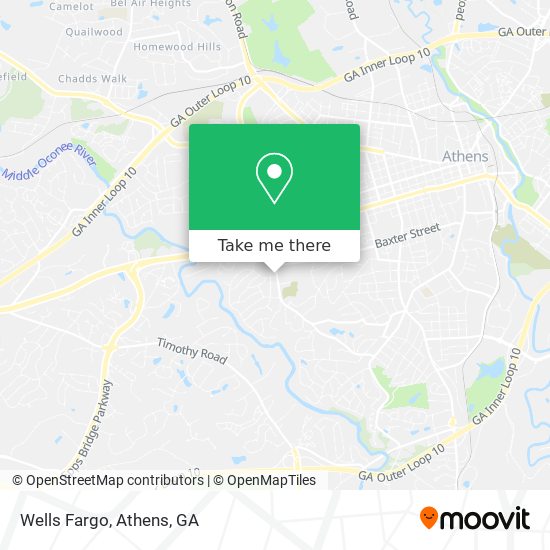 Mapa de Wells Fargo