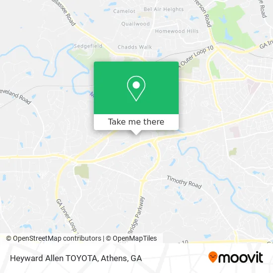 Heyward Allen TOYOTA map