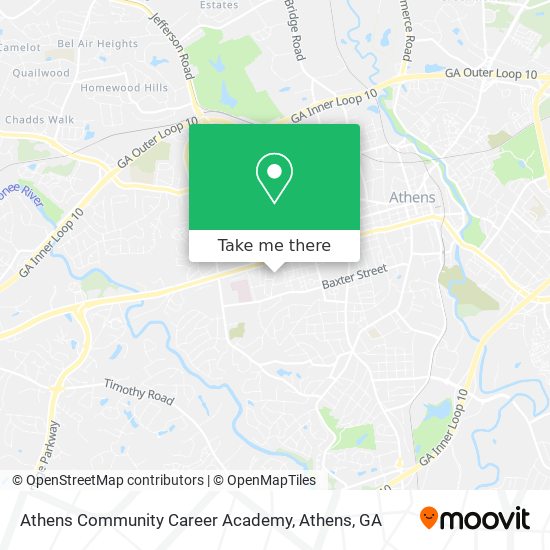 Mapa de Athens Community Career Academy
