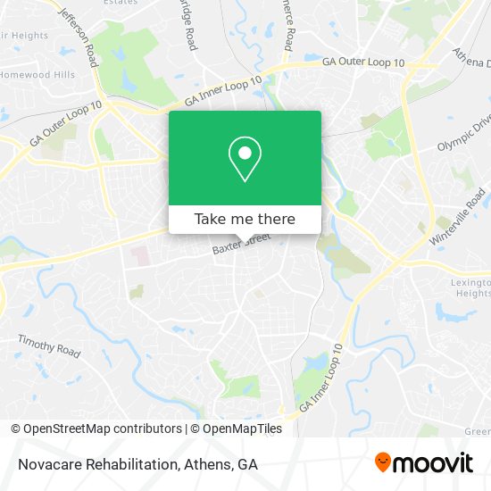 Mapa de Novacare Rehabilitation