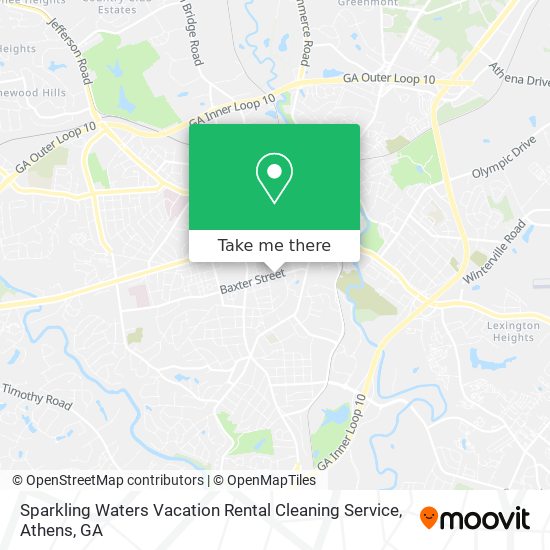 Mapa de Sparkling Waters Vacation Rental Cleaning Service