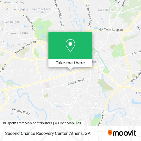 Second Chance Recovery Center map