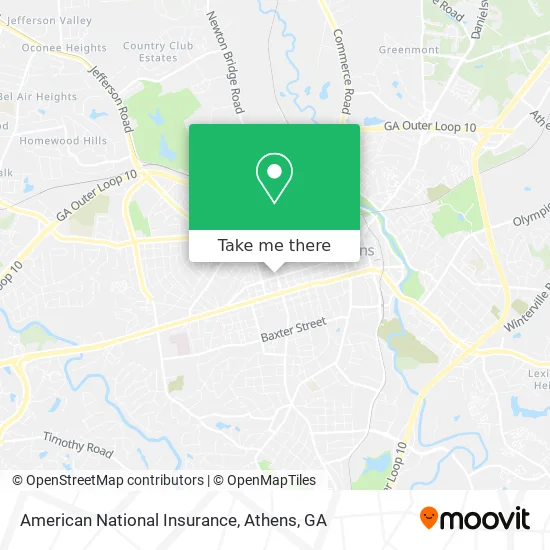 American National Insurance map
