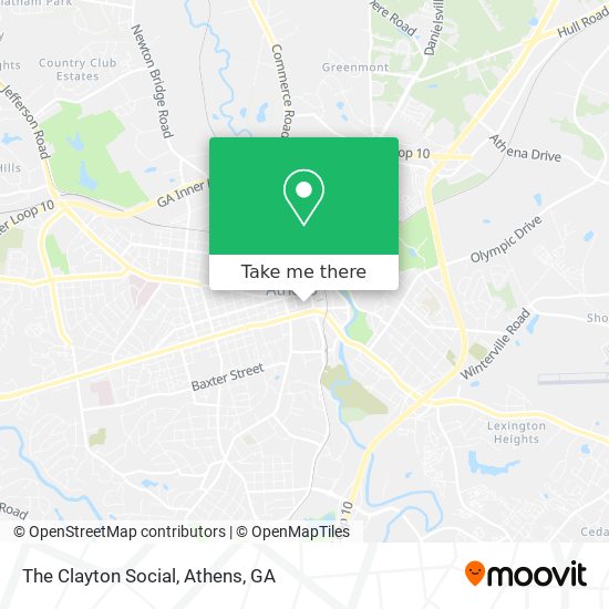 The Clayton Social map
