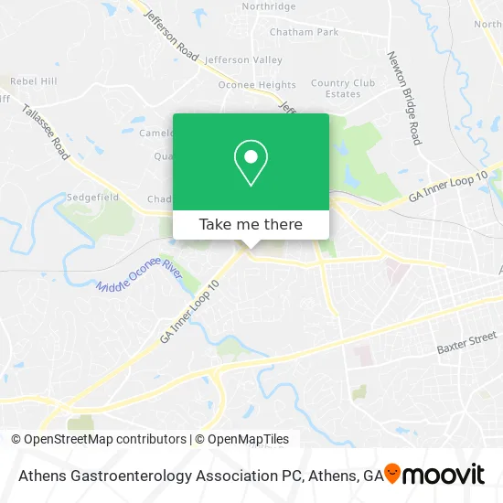 Athens Gastroenterology Association PC map