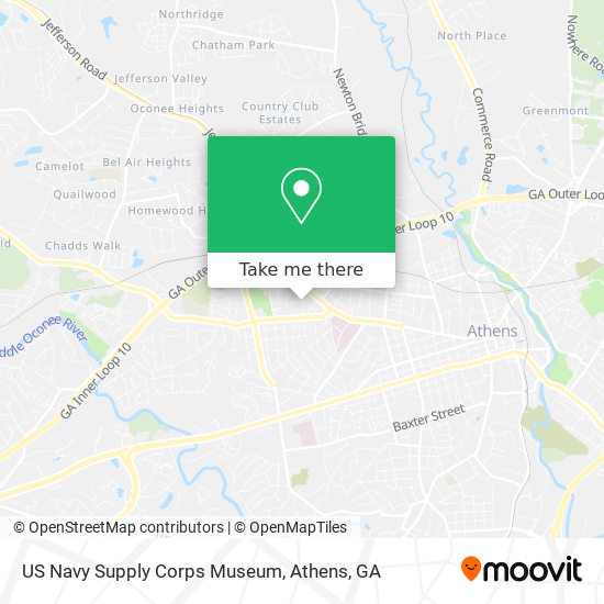 US Navy Supply Corps Museum map