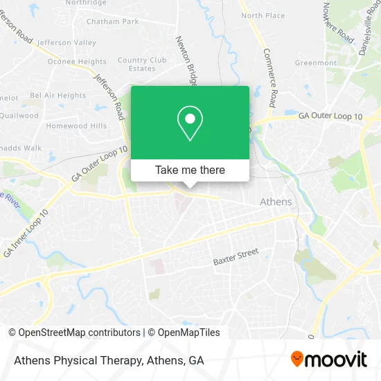 Athens Physical Therapy map