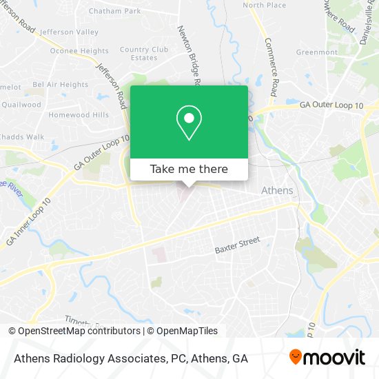 Athens Radiology Associates, PC map