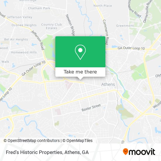 Fred's Historic Properties map