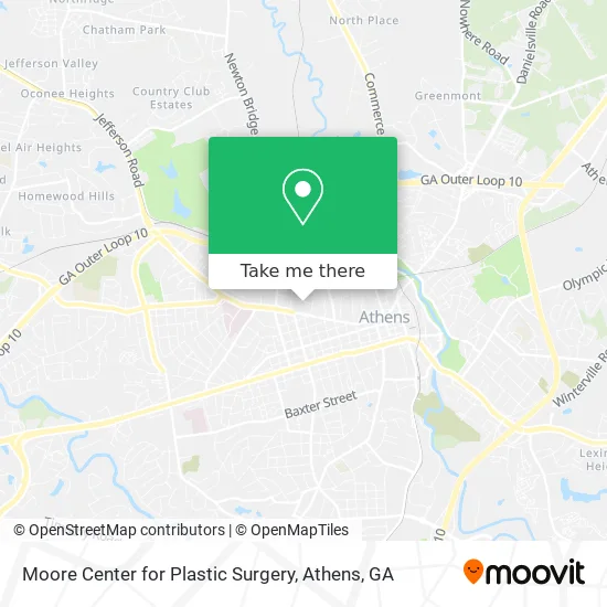 Moore Center for Plastic Surgery map