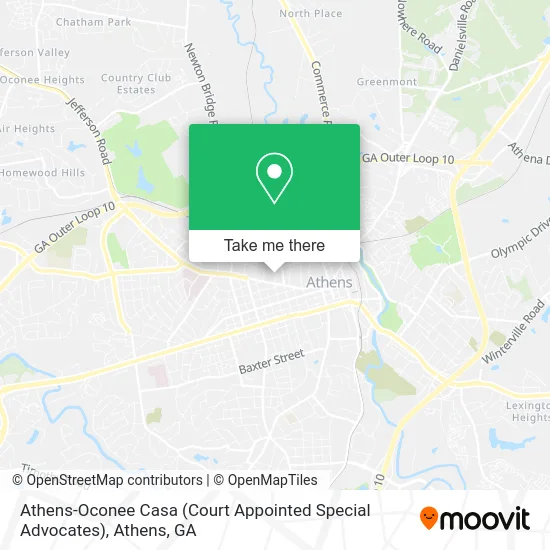 Athens-Oconee Casa (Court Appointed Special Advocates) map