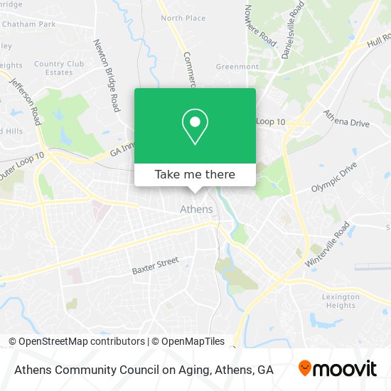 Athens Community Council on Aging map