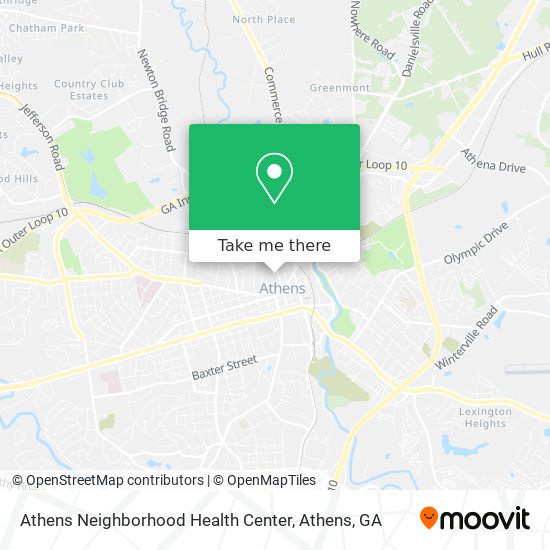 Mapa de Athens Neighborhood Health Center