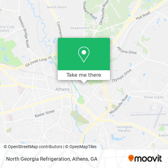 North Georgia Refrigeration map