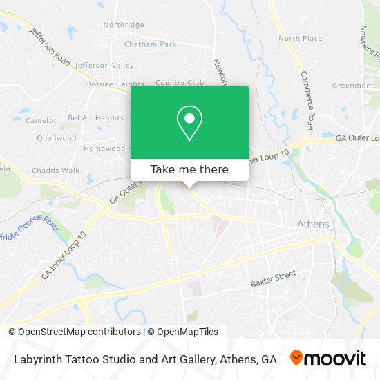 Labyrinth Tattoo Studio and Art Gallery map