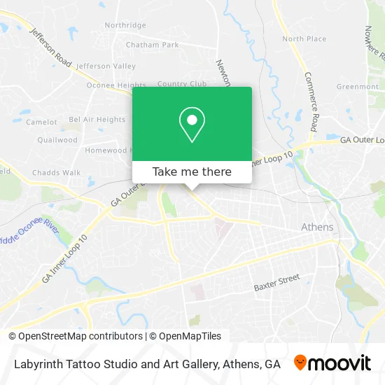 Labyrinth Tattoo Studio and Art Gallery map